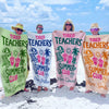 Personalized Beach Towel – Travel Gifts For Teachers – Tired Teacher Summer Club