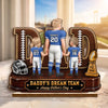 Personalized 2-Layered Wooden Plaque – Father's Day Gifts For Dad, American Football Lovers, Sports Lovers – Game Day Starts Here
