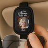 Personalized Photo Leather Car Visor – Meaningful Memorial Gift – Always With You