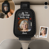Personalized Photo Leather Car Visor – Meaningful Memorial Gift – Always With You