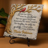 Personalized Square Shaped Stone – Meaningful Memorial Gift – Memories Never Fade