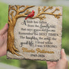 Personalized Square Shaped Stone – Meaningful Memorial Gift – Memories Never Fade