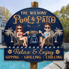 Personalized Wood Sign – Gifts For Couple – Welcome To Our Happy Place