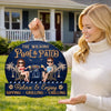 Personalized Wood Sign – Gifts For Couple – Welcome To Our Happy Place