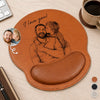 Personalized Photo Leather Mouse Pad – Birthday Gifts For Dad, Grandpa – Dad Makes Every Memory Better