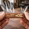 Personalized 15-in-1 Pocket Multi Tool – Gifts For Dad, Grandpa – Dad’s Survival Tool