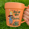 Personalized Plant Pot Ceramic Mug – Gifts For Gardeners – Her Favorite Backyard Escape