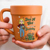 Personalized Plant Pot Ceramic Mug – Gifts For Gardeners – Her Favorite Backyard Escape