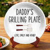 Personalized Ceramic Plate – Gifts For Dad, Grandpa – Cooking Up Good Times
