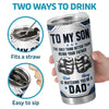 Personalized Tumbler – Gifts For Son – Strong Brave And Kind Always