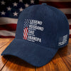 Personalized Classic Cap – Gifts For Dad, Grandpa – Dad And Grandpa Our Heroes
