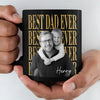Personalized Photo Black Mug – Gifts For Dad, Grandpa – The Man, The Myth