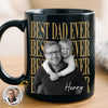 Personalized Photo Black Mug – Gifts For Dad, Grandpa – The Man, The Myth