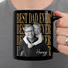 Personalized Photo Black Mug – Gifts For Dad, Grandpa – The Man, The Myth