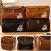 Personalized Photo Leather Toiletry Bag – Gifts For Dad, Grandpa – Dad Makes Every Day Better