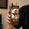 Personalized Photo Pen Holder With Clock – Gifts For Dad, Grandpa – Loved Guided And Inspired By Dad