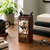 Personalized Photo Pen Holder With Clock – Gifts For Dad, Grandpa – Loved Guided And Inspired By Dad