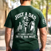 Personalized Back Printed T-Shirt – Birthday Gifts For Dad, Grandpa – Just A Dad