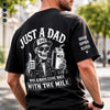 Personalized Back Printed T-Shirt – Birthday Gifts For Dad, Grandpa – Just A Dad