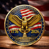Personalized America 250th Anniversary Commemorative Keepsake Coin – Gifts For Family – One Nation Strong And Free