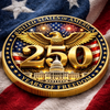 Personalized America 250th Anniversary Commemorative Keepsake Coin – Gifts For Family – Proud Of Our Shared Heritage