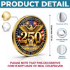 Personalized America 250th Anniversary Commemorative Keepsake Coin – Gifts For Family – Proud Of Our Shared Heritage