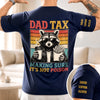 Personalized Dad Tax Back Printed Shirt – Gifts For Dad, Grandpa – Running On Coffee And Dad Jokes