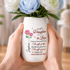 Personalized Oval Ceramic Flower Vase – Birthday Gifts For Daughter-In-Law – You Are Truly Loved
