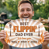 Personalized Platter – Father's Day Gifts For Dad, Grandpa – Best Flippin' Dad Ever
