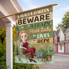 Personalized Flag – Gifts For Gardeners – Welcome To Her Happy Corner