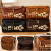 Personalized Leather Toiletry Bag – Birthday Gifts For Dad, Grandpa – Dad’s Love Never Fades