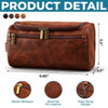 Personalized Leather Toiletry Bag – Birthday Gifts For Dad, Grandpa – Forever Loved By Dad