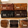 Personalized Leather Toiletry Bag – Birthday Gifts For Dad, Grandpa – Forever Loved By Dad