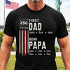 Personalized America 250th Anniversary T-shirt, Hoodie – Gifts For Dad, Grandpa – Started As Dad, Promoted To Grandpa