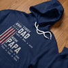 Personalized America 250th Anniversary T-shirt, Hoodie – Gifts For Dad, Grandpa – Started As Dad, Promoted To Grandpa