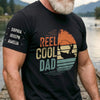 Personalized Unisex T-Shirt With Design On Sleeve – Gifts For Fisherman, Dad, Grandpa – The Fishing Legend