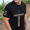 Personalized Unisex T-Shirt With Design On Sleeve – Gifts For Dad, Grandpa – A Father’s Love Lasts Forever