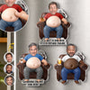 Personalized Photo Dad Bod Belly Squishy Acrylic Fridge Magnet – Funny Gifts For Dad, Grandpa – It's A Father Figure