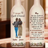 Personalized Bottle Lamp – Custom Birthday Gift for Best Friends Women, Sisters & BFFs - The Friend Of My Heart