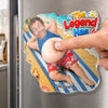 Personalized Photo Dad Bod Belly Squishy Acrylic Fridge Magnet – Funny Gifts For Dad, Grandpa – The Legend Has Retired