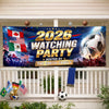 Personalized International Soccer Tournament Outdoor Banner – Gifts For Soccer Lovers, Sports Fans, Sports Lovers – Cheering Together, Winning Together
