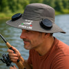 Personalized Hat With Fans Solar Power – Gifts For Fisherman, Dad, Grandpa – I'm On My Other Line