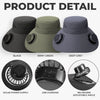Personalized Hat With Fans Solar Power – Gifts For Fisherman, Dad, Grandpa – I'm On My Other Line