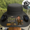 Personalized Hat With Fans Solar Power – Gifts For Fisherman, Dad, Grandpa – The Fish Whisperer