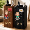 Personalized Pen Holder With Clock – Gifts For Women, Besties, Sisters, BFF – Lost In My Own World