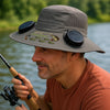 Personalized Hat With Fans Solar Power - Fishing Gifts For Fisherman, Dad, Grandpa - Hooked On Being Daddy