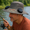 Personalized Hat With Fans Solar Power - Fishing Gifts For Fisherman, Dad, Grandpa - Reel Cool Grandpa