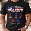 Personalized America 250th Anniversary T-shirt, Hoodie – Gifts For Dad, Grandpa – This Proud Grandpa Belongs To Awesome Kids