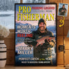 Personalized Photo Magazine Vertical Poster – Fishing Gifts For Fisherman – The Legend Reels On