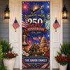 Personalized America 250th Anniversary Door Cover - Gifts For Family Members - Welcome To The USA Era